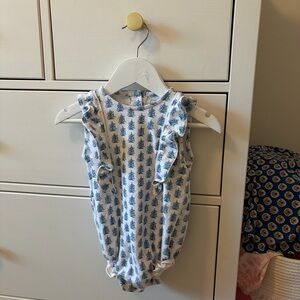 Lila and Hayes 18-24 Months Pima Cotton Bodysuit Christmas Tree Print